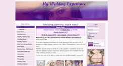 Desktop Screenshot of myweddingexperience.co.uk